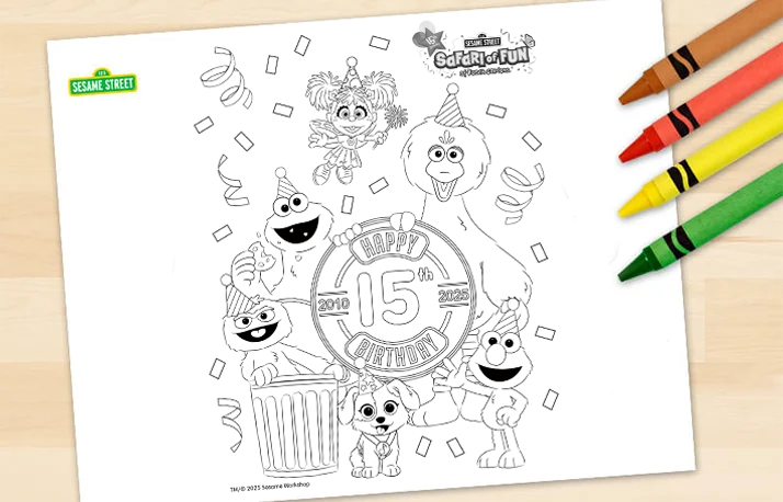 birthday coloring page