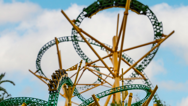 Cheetah Hunt scale model at Coaster Coffee Company proudly serving Starbucks® beverages inside Busch Gardens Tampa Bay.