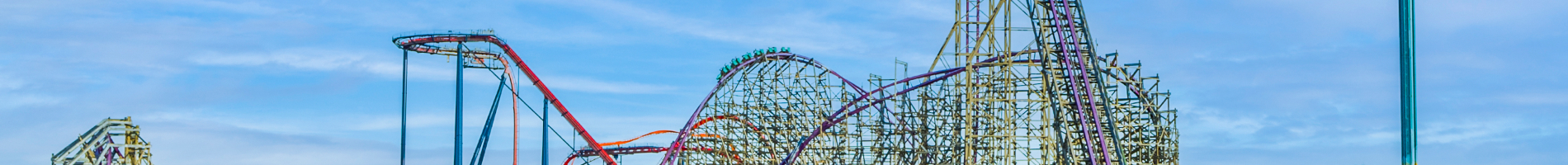 An overhead look of Busch Gardens Tampa Bay.