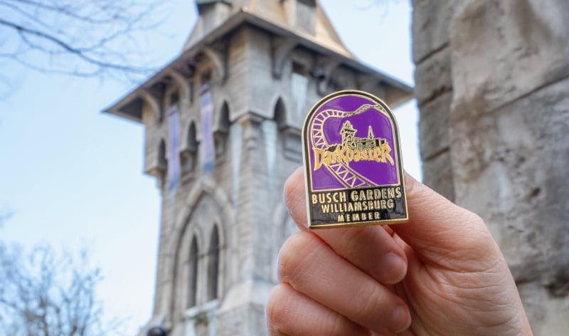 March Member Exclusive Pin at Busch Gardens Williamsburg