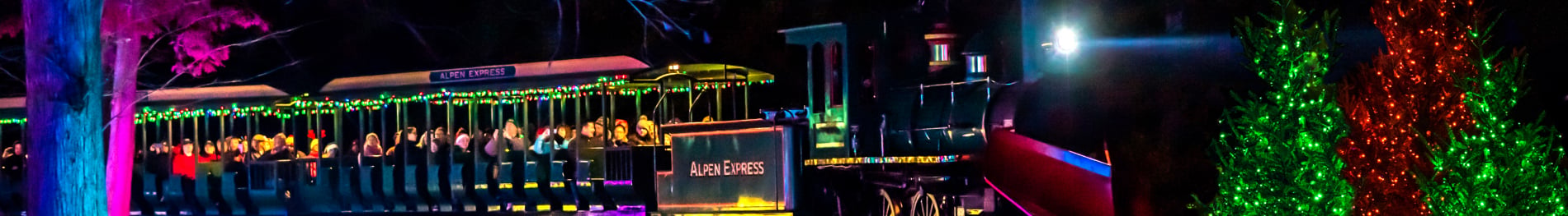 Christmas Town Express at Busch Gardens Williamsburg