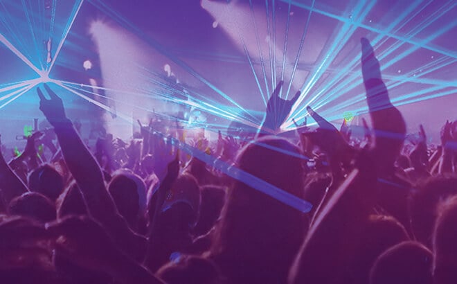 Spark, laser light show