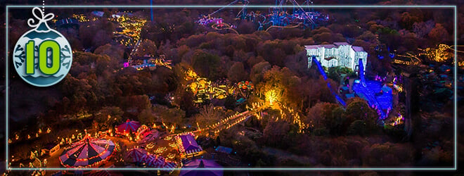Busch Gardens Christmas Town has one of the largest Christmas light displays in North America