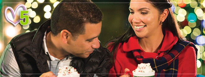 Enjoy our signature hot chocolate at Christmas Town