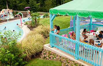 Resort-like amenities and atmosphere at Water Country USA in Virginia