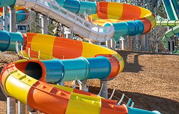 Construction progress update - March 2019 Finnegan's Flyer and Cutback Water Coaster - two all new attractions coming to Busch Gardens Williamsburg and Water Country USA, May 2019!