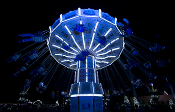 Enjoy the your favorite rides during Christmas Town at Busch Gardens Williamsburg