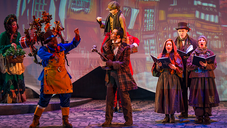 Scrooge No More! during Christmas Town