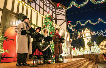 Christmas Carolers at Busch Gardens Williamsburg Christmas Town