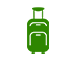 Suitcase icon - green